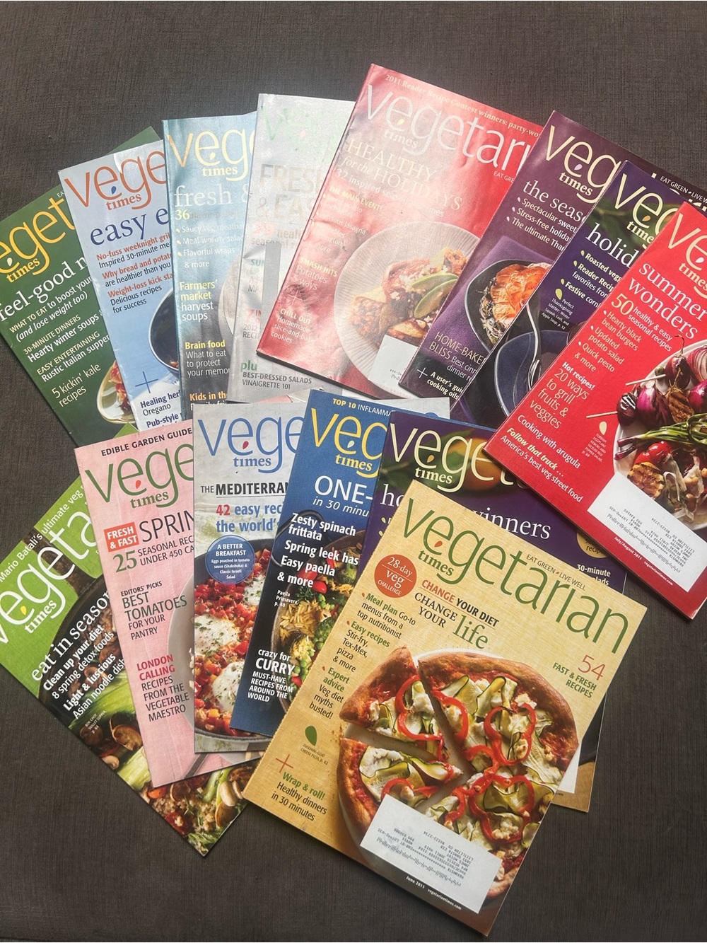 Vegetarian Times lot of 14 magazines
